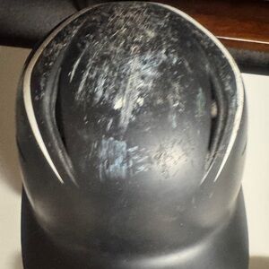 Easton Blue and Yellow Protective Helmet Interior